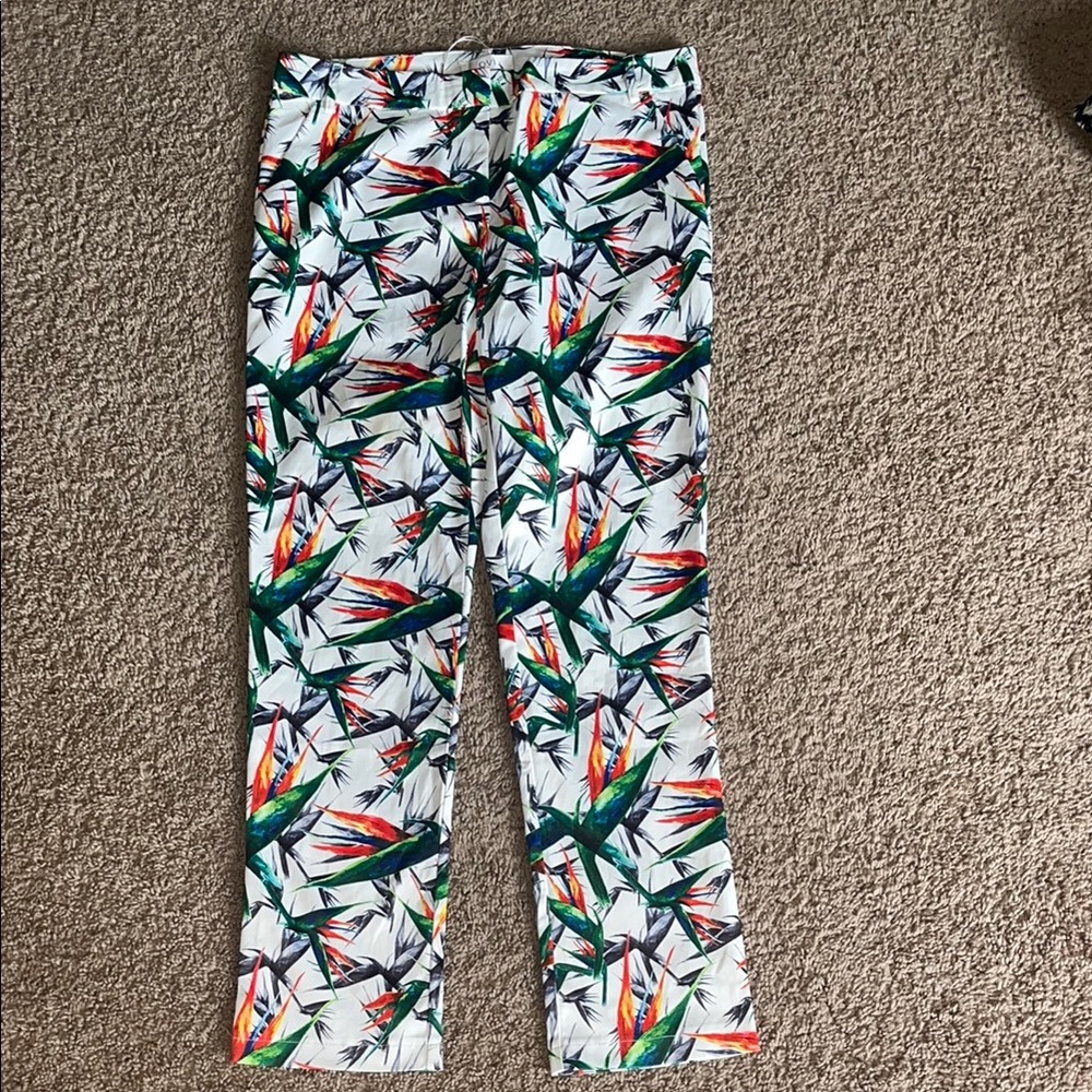 Ovi birds of paradise golf pants size large